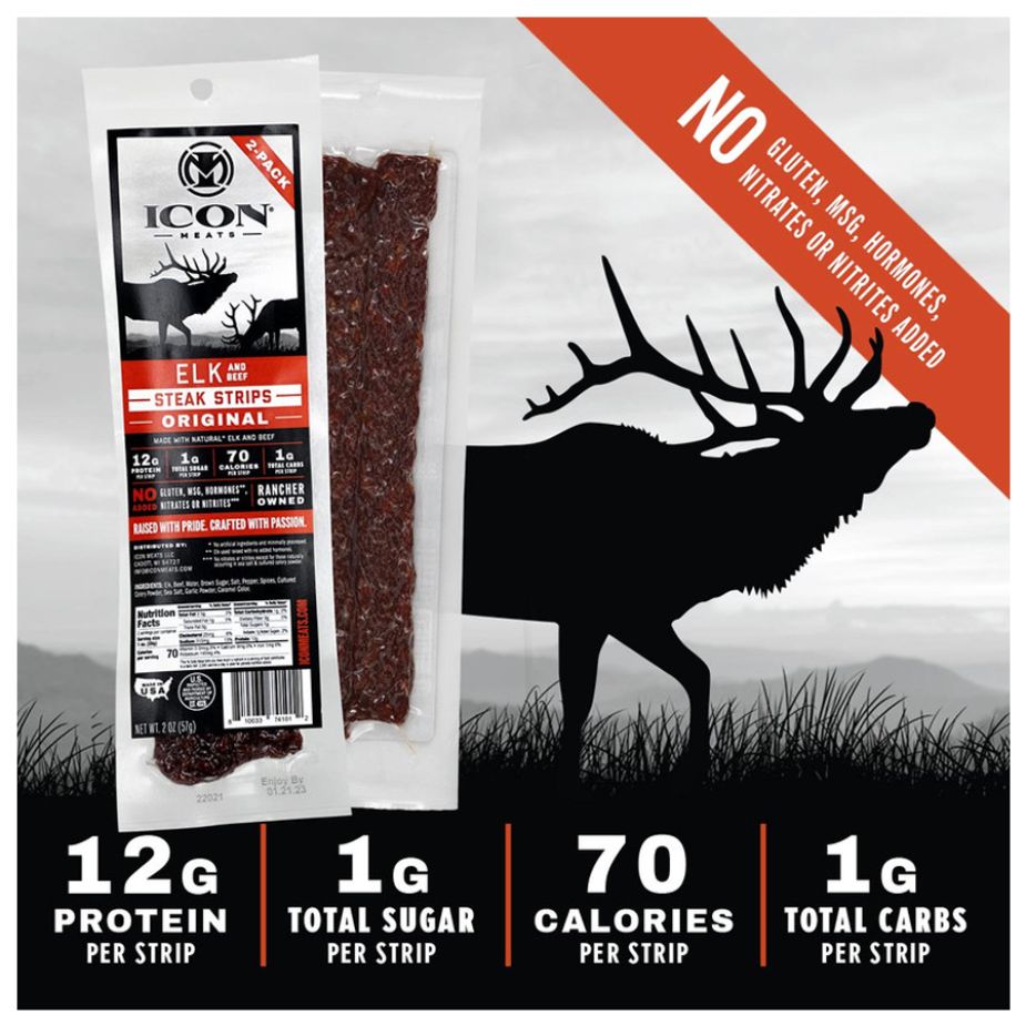 icon meats elk and beef sticks