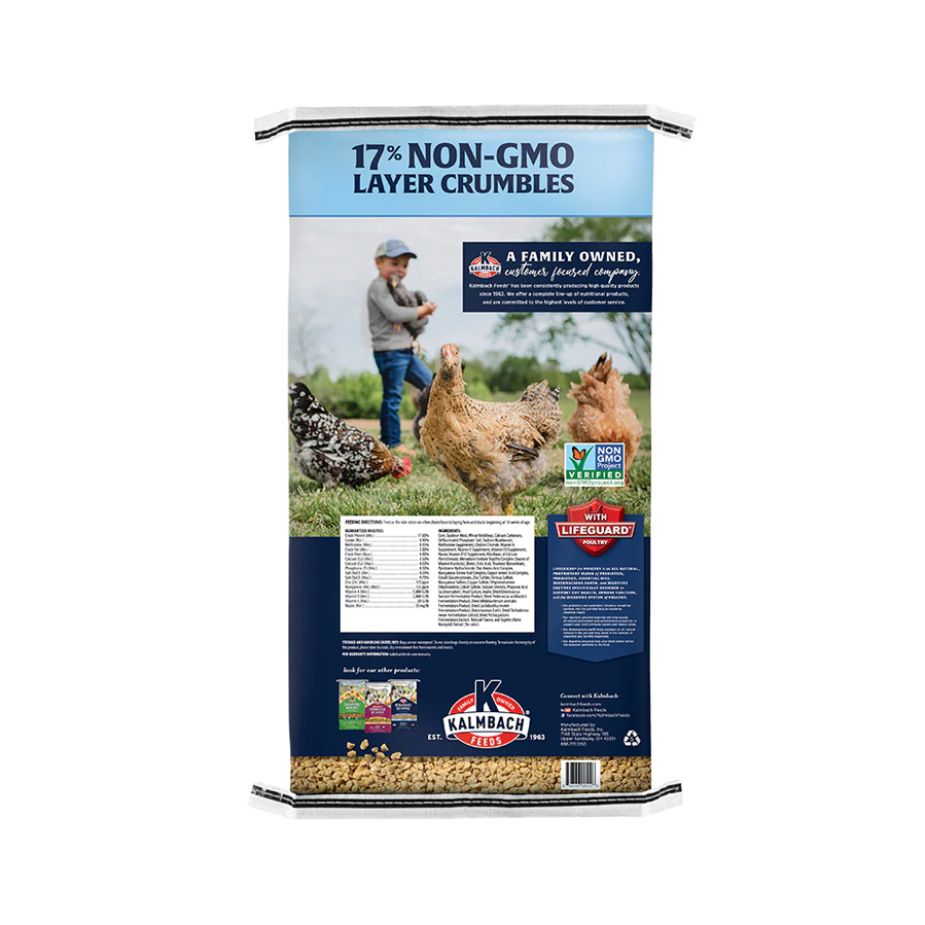 17 non gmo layer crumbles chicken feed