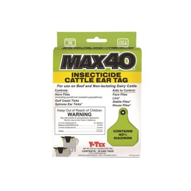 max 40 insecticide cattle ear tag