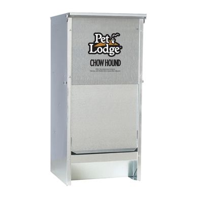 pet lodge chow hound dog food feeder