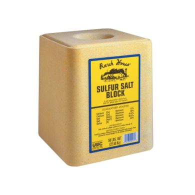 ranch house sulfur salt block 50 lb