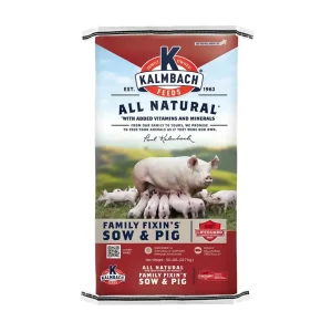 KALMBACH ALL NATURAL FAMILY FIXINS SOW & PIG 50 LB