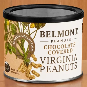 BELMONT CHOCOLATE COVERED PEANUTS 10 OZ