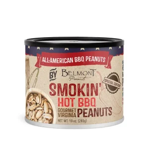 BELMONT SMOKIN HOT BBQ PEANUTS 10 OZ