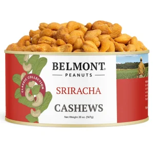 BELMONT JUMBO SRIRACHA CASHEWS 20 OZ