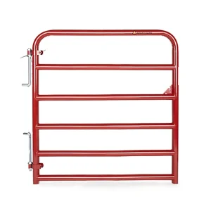 4 FT 2" RED EXTRA HEAVY DUTY BULL GATE
