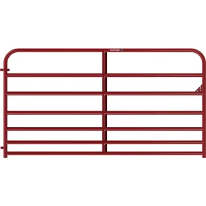 14 FT 7 BAR RED GATE