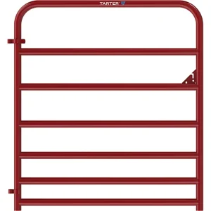 6 FT 7 BAR RED GATE