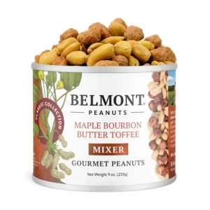 BELMONT MAPLE BOURBON TOSSED BUTTER TOFFEE PEANUTS 10 OZ