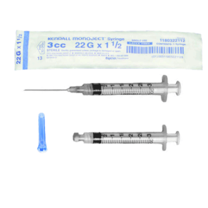 MONOJECT 3 ML SYRINGE W/NEEDLE