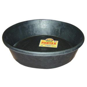 FORTEX RUBBER FEED PAN 3 GALLON