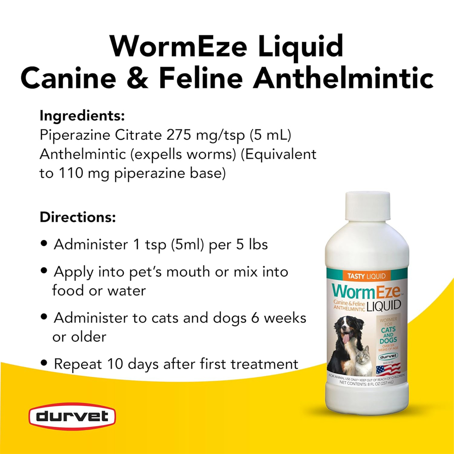 wormeze pet dewormer liquid directions