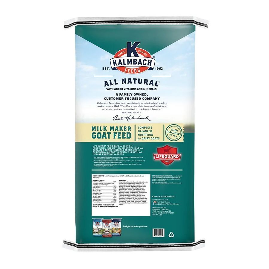 kalmbach goat feed milk maker