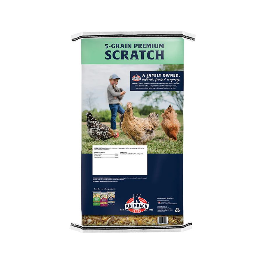 5 grain premium scratch chicken feed