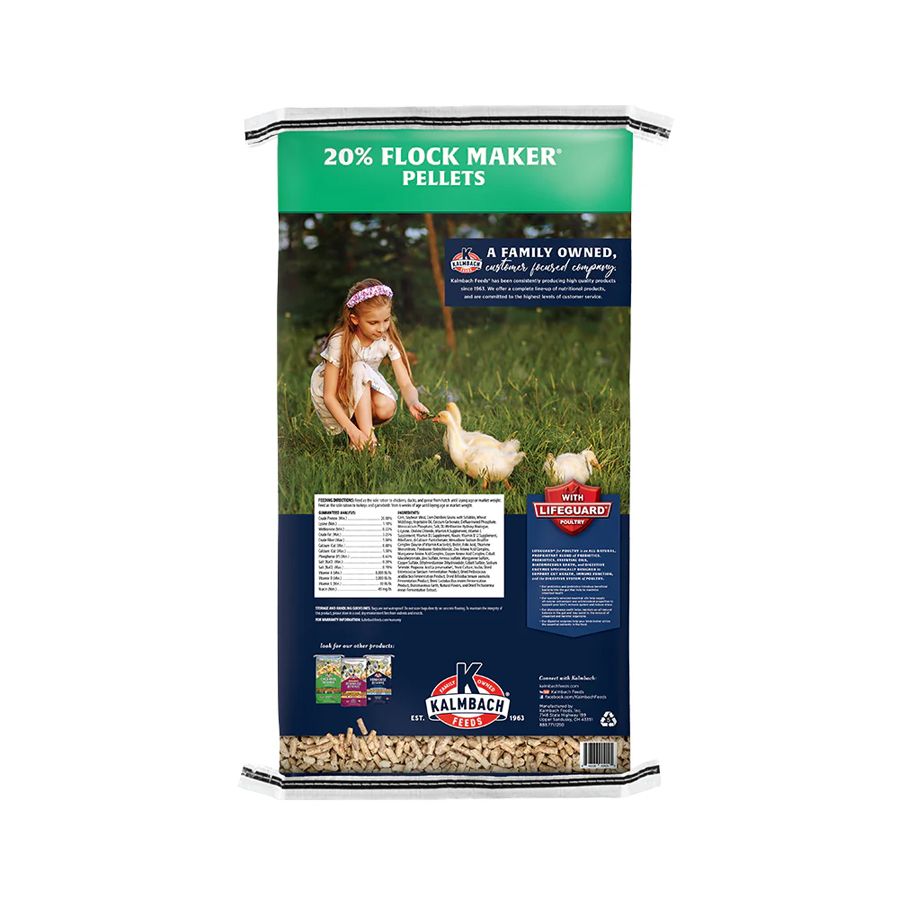 20 flock maker pellers kalmbach chicken feed