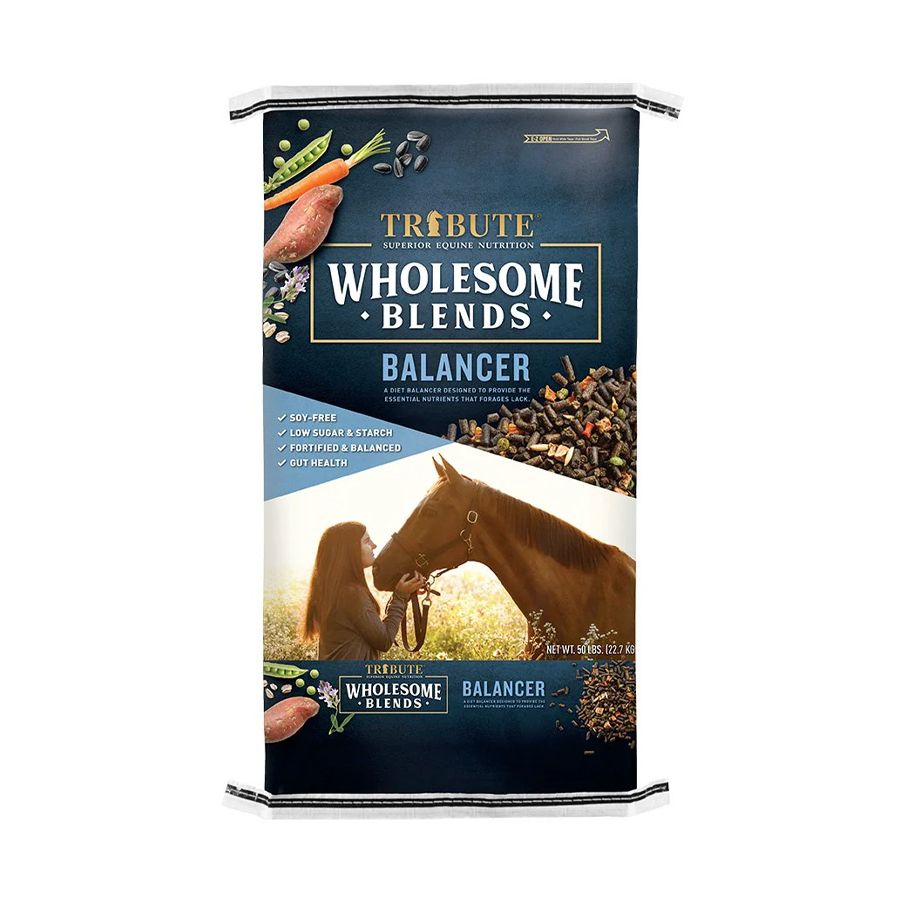 tribute wholesome blends equine feed