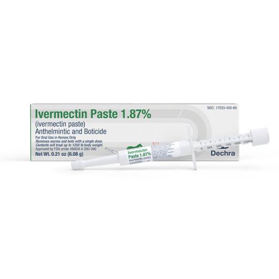 ivermectin paste 1.87 equine treatment deworming